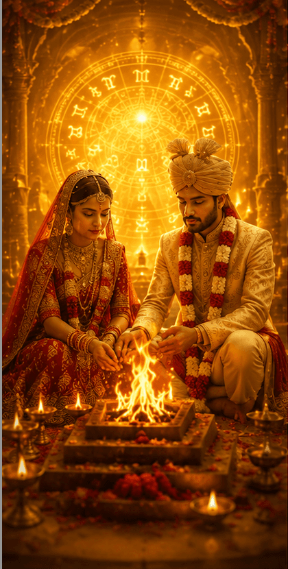 Traditional puja ceremony